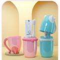 Cat-shaped home travel wash cup can store dental appliances